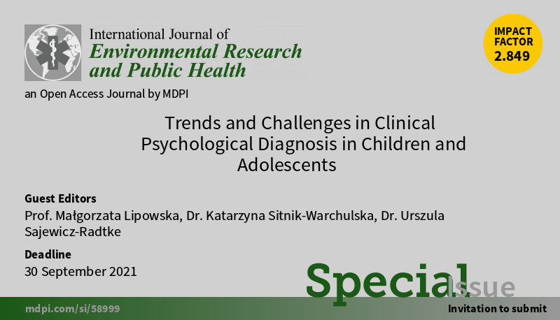 dr hab. Małgorzata Lipowska, prof. UG, została współedytorem kolejnego zeszytu specjalnego International Journal of Environmental Research and Public Health